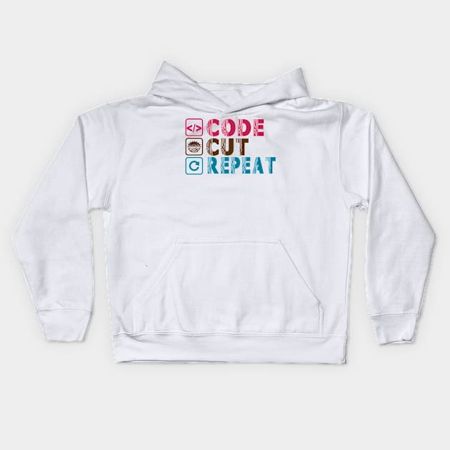 Code | Cut | Repeat Kids Hoodie by WoodWorking Plus Plus